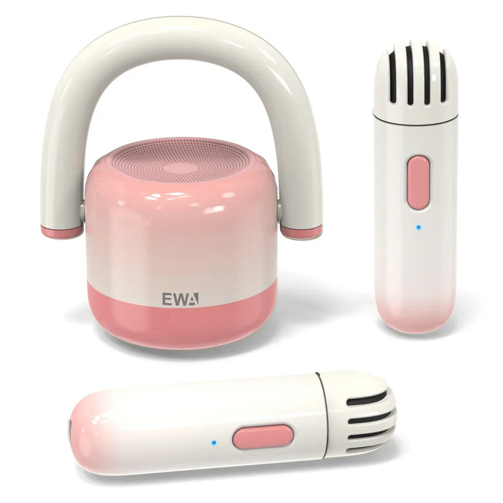 Karaoke Machine Mini Bluetooth Speaker With 2 Wireless Microphones, Holiday Gift 2025 Family Party Fun