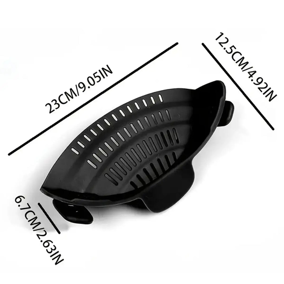 Adjustable Clip On Pot Strainer - 1pc Kitchen Strainer for Pans and Bowls