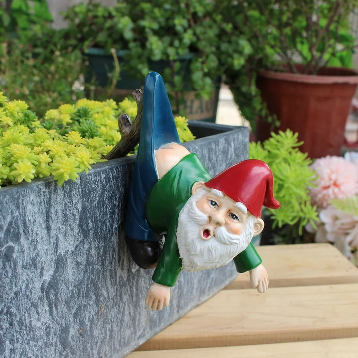 Garden Gnome Hanging Statue Resin Outdoor Ornament Summer 2026 Whimsical Garden Decor Gift Idea
