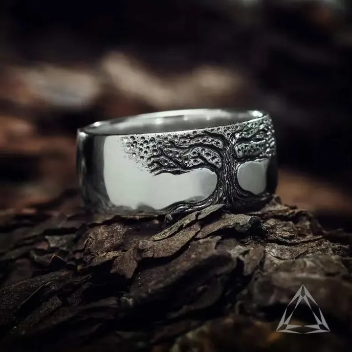 Tree Of Life Ring Unisex Vintage Carved Jewelry European American Fashion Fall 2026 Trend Gift Idea