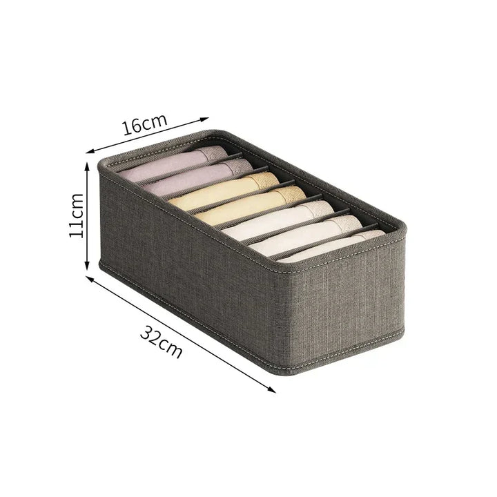 Polyester Sock Bra Organizer Box with 20 Grids - Home Organizers for Drawers &amp; Cabinets