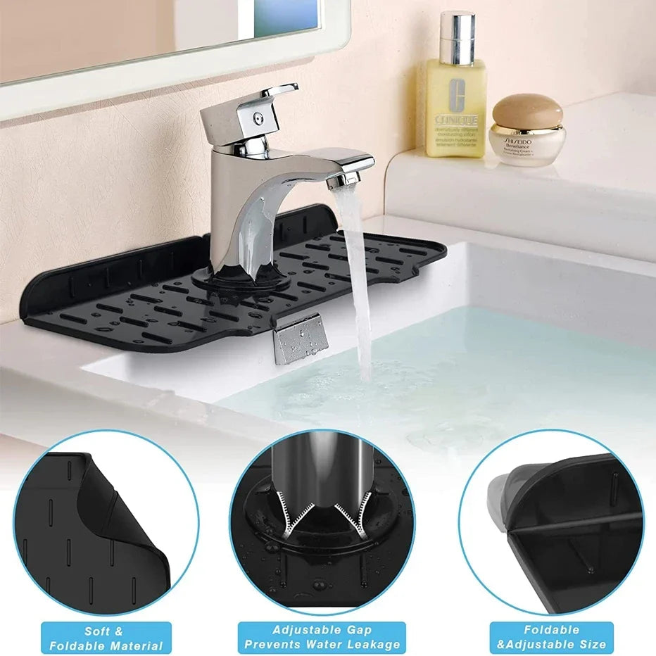 Sink Splash Guard Silicone Mat Countertop Protector