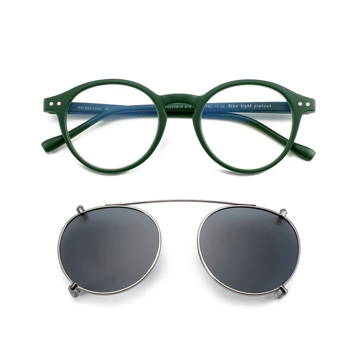 Clip On Sunglasses Retro Round Frames Anti Blue Light Polarizing Clip Ons Summer 2026