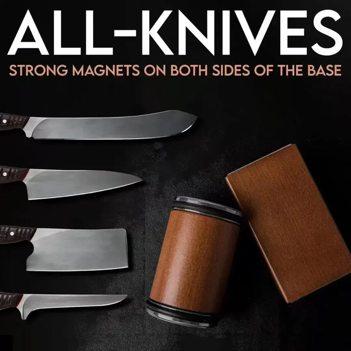 Rolling Diamond Knife Sharpener Kit with Magnetic Holder – 15° &amp; 20° Angle Roller Kitchen Tool 2026