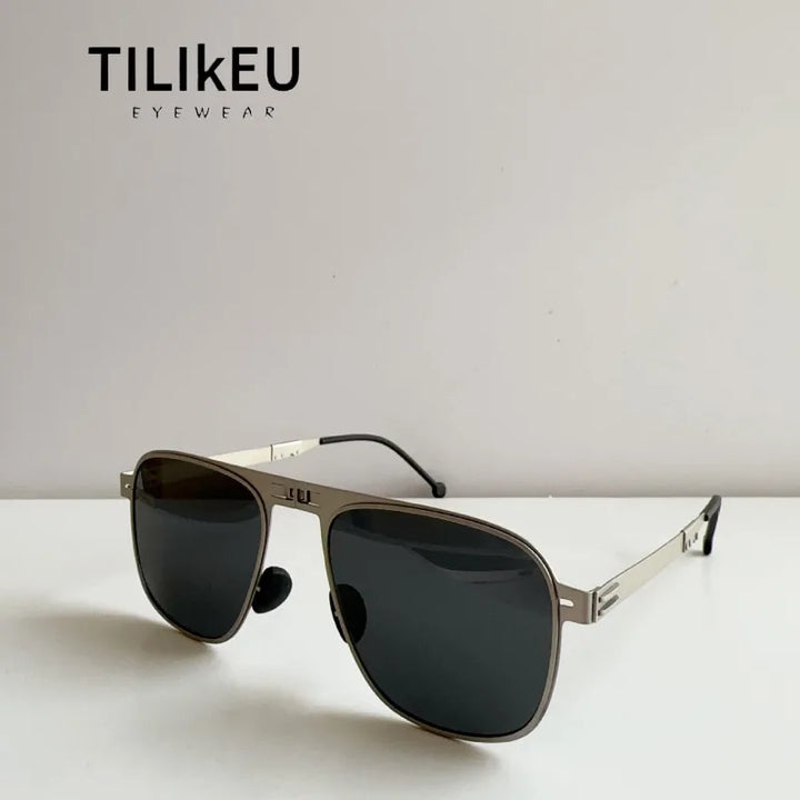 Sunglasses Polarized Pilot Style Foldable Steel Frame UV400 Protection for Driving and Fishing Summer 2026