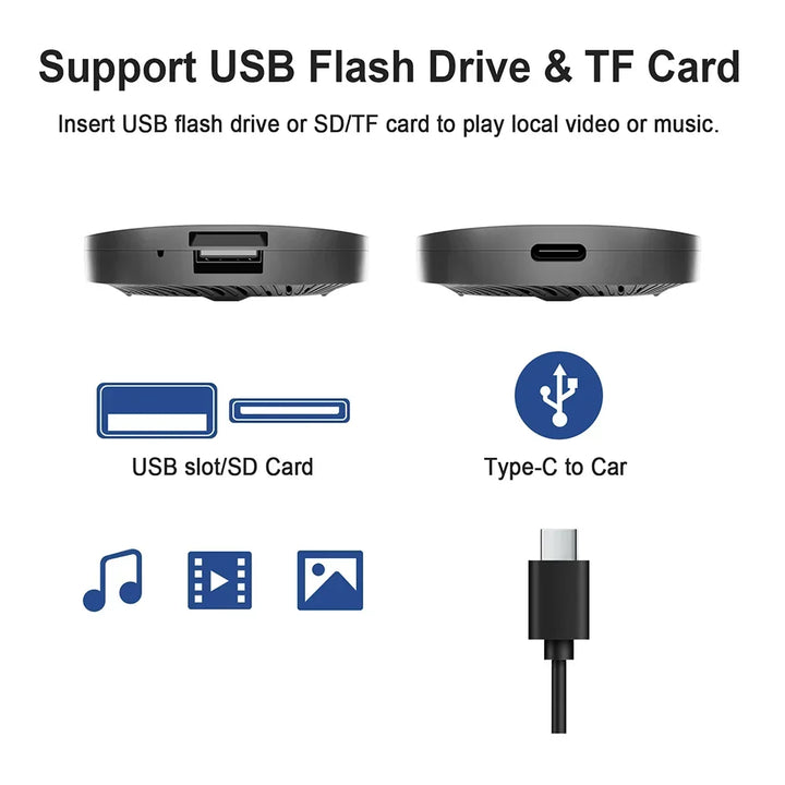 Android TV Box CarPlay AI Wireless BuiltIn Play Store Android Auto YouTube Netflix Fall 2025 Trend Gift