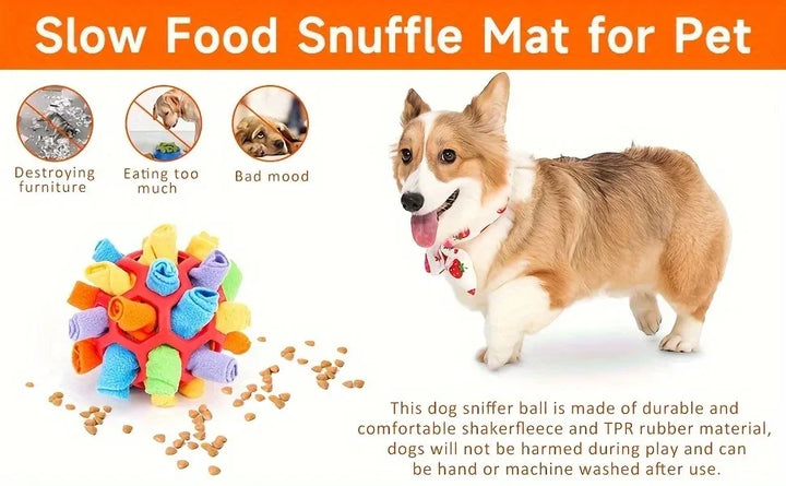 Dog Snuffle Ball Toy – Bite Resistant Rubber Interactive Nose Work Foraging Enrichment Toy for Dogs 2026