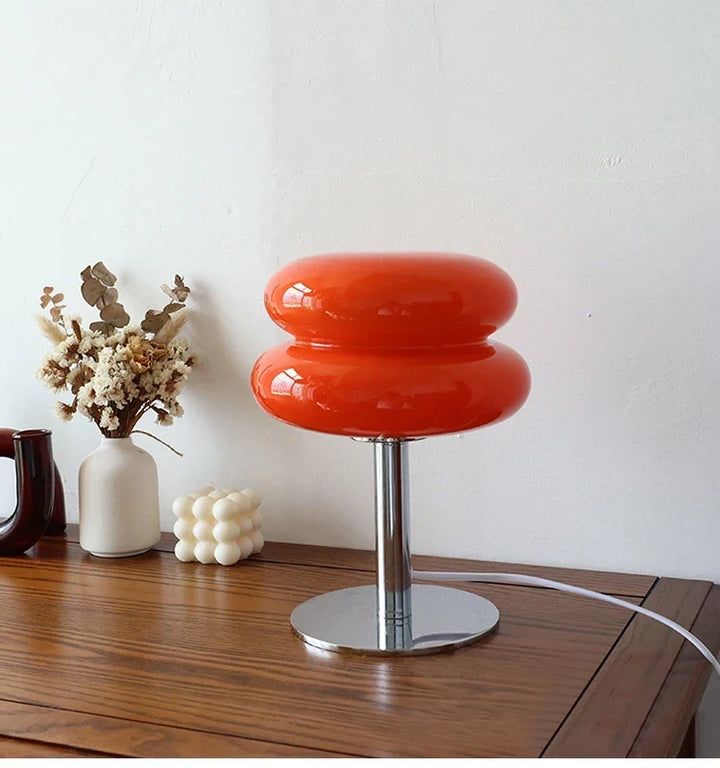 Macaron Glass Table Lamp Trichrome Night Light Eye Guard