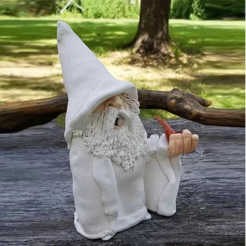 Garden Gnome Statue Resin Provocative Middle Finger Figurine, Outdoor Garden Decor TikTok Viral Fall 2026 Gift