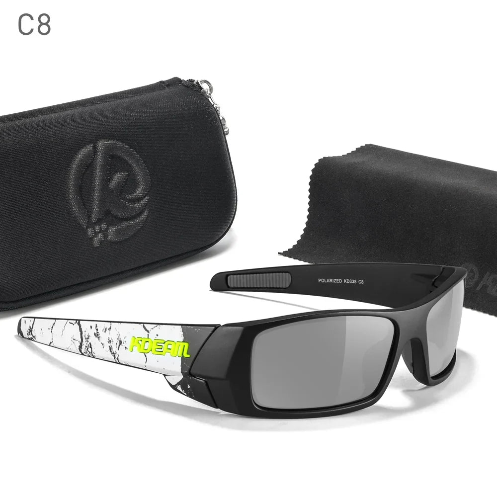 Photochromic Sunglasses All-Black Frame Fishing Sunglasses Summer 2026 Night Driving Comfort Case Included