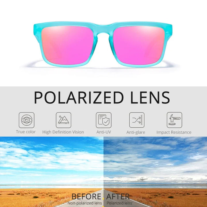 Polarized Sunglasses Unisex Outdoor Eyewear Summer 2026 Trend Mirror Lens Lightweight UV Protection Gift Idea