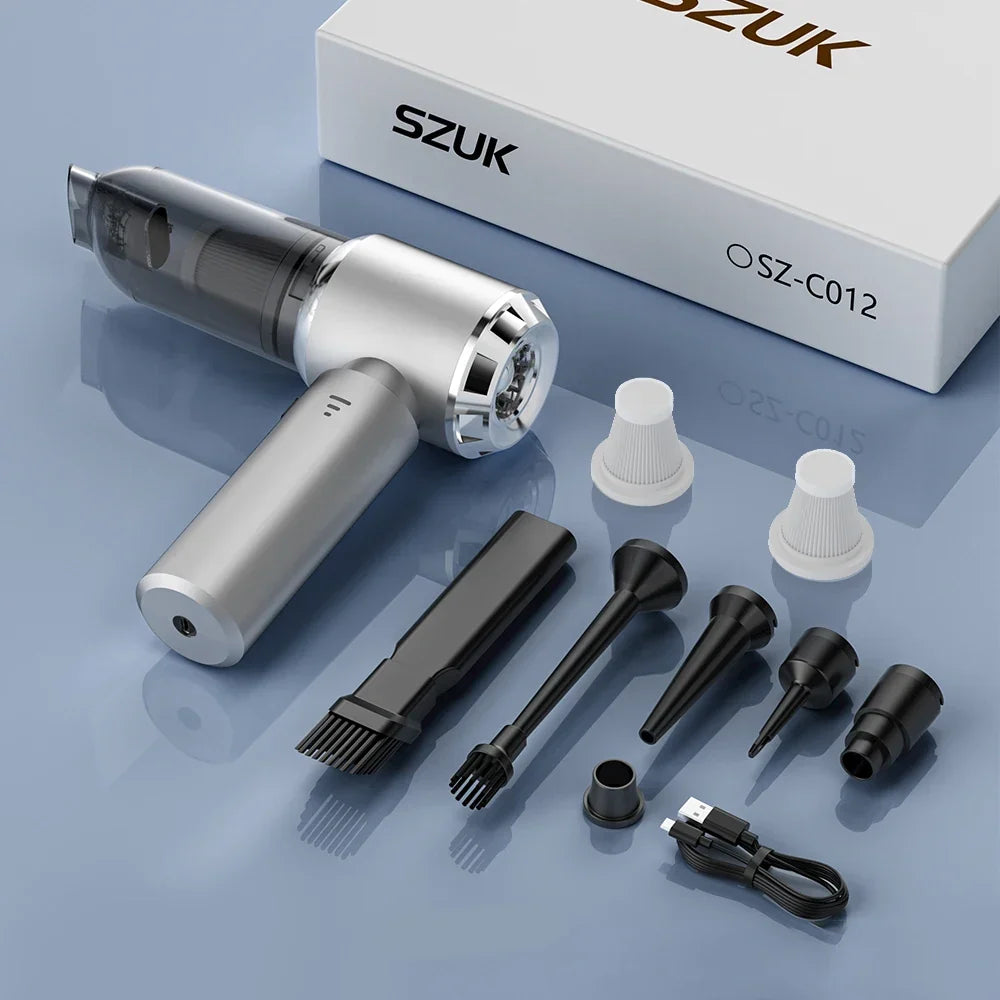 Car Vacuum Cleaner Wireless Mini Handheld Strong 6000mAh