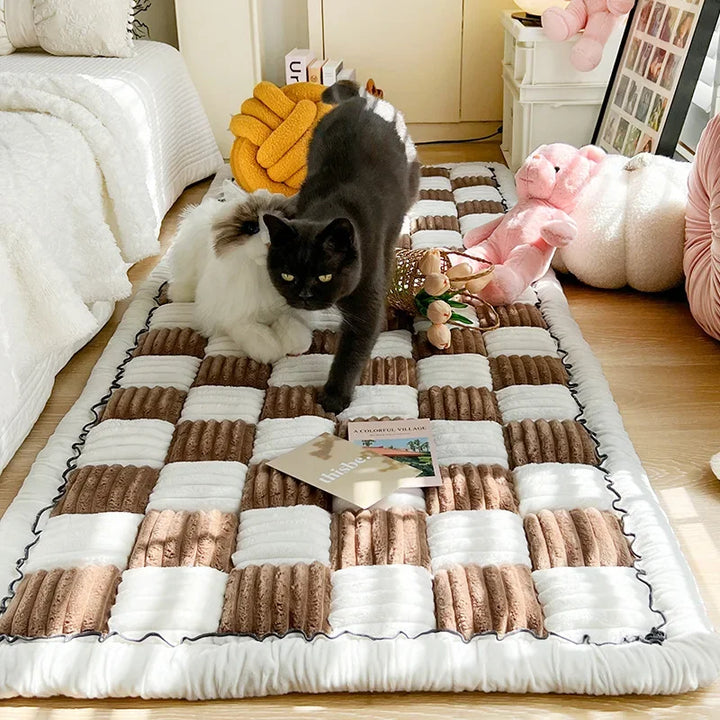 Garden Protective Couch Cover Thicken Plush Sofa Mat Anti-Slip Washable for Pets