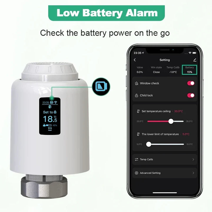 Smart Thermostatic Radiator Valve WiFi Radiator Thermostat Fall 2025 Smart Home Voice Assistant Ready