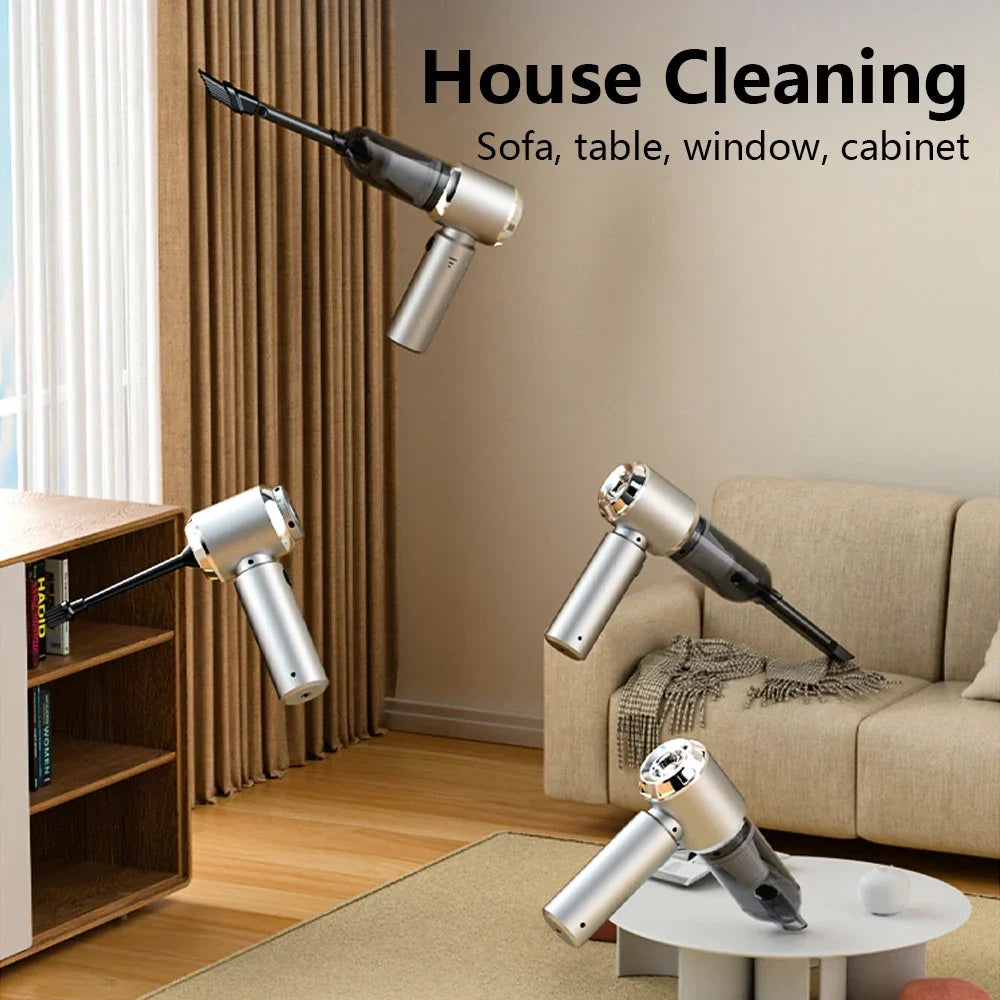 Car Vacuum Cleaner Wireless Mini Handheld Strong 6000mAh