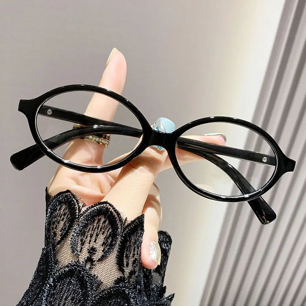 Blue Light Glasses Y2K Retro Oval Frame Eyeglasses For Reading And Computer Use, TikTok Viral 2026