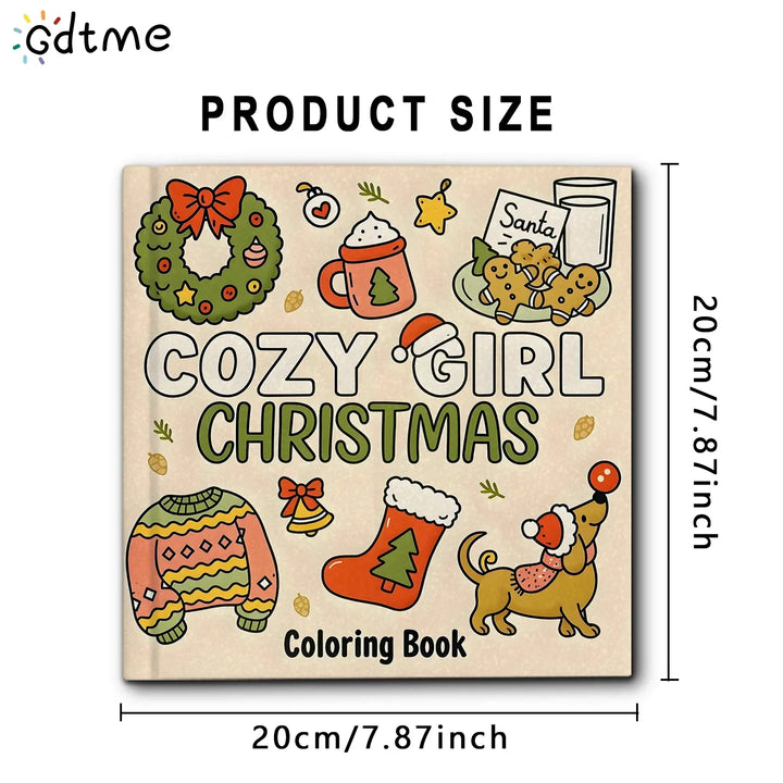 colouring Book For Adults Cozy Christmas Theme Easy Relaxing Holiday colouring Pages Gift Idea 2025