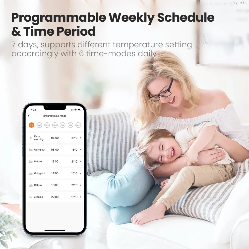 Smart Thermostat TRV Actuator ZigBee3.0 Radiator Valve Controller Voice Assistant Compatible Fall 2025 Gift