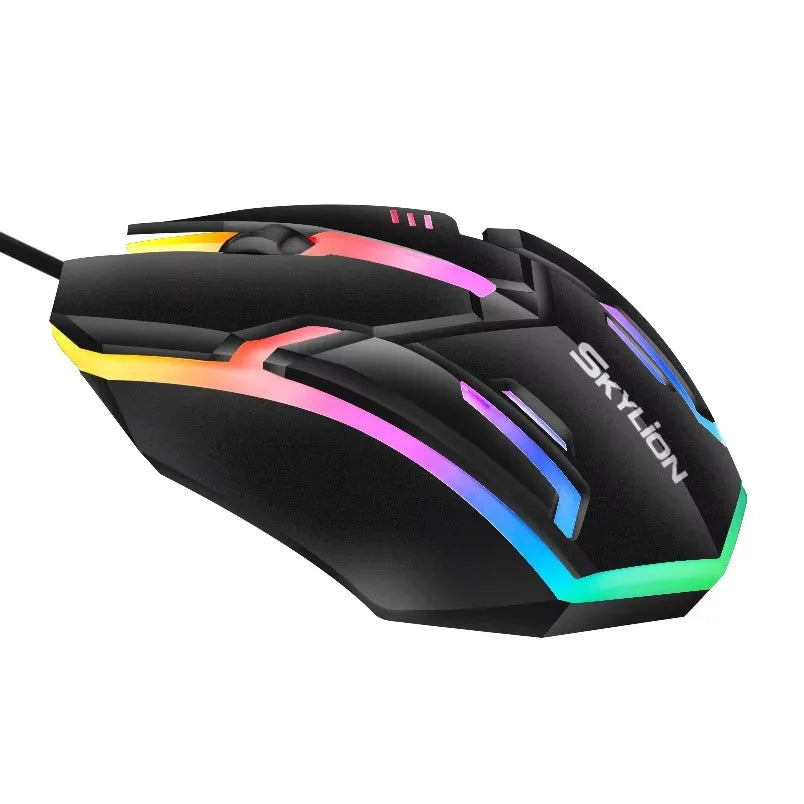 Wired RGB Gaming Mouse 3 Button USB Precision Office
