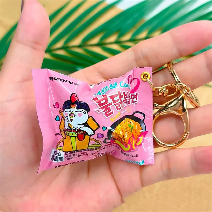 Instant Noodle Keychain Mini Snack Phone Charm Gift