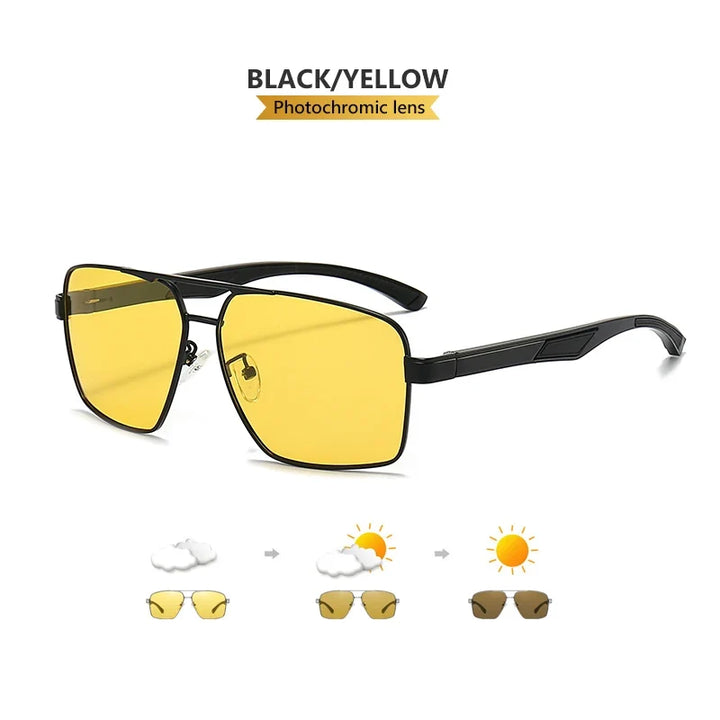 Photochromic Sunglasses Polarized Aviator UV400 Driving Glasses Night Vision Anti-Glare Fall 2026 Trend
