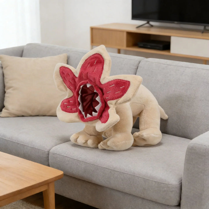 Demogorgon Plush Toy grey Soft Monster Doll Halloween 2026 Gift Gift-Ready For Kids