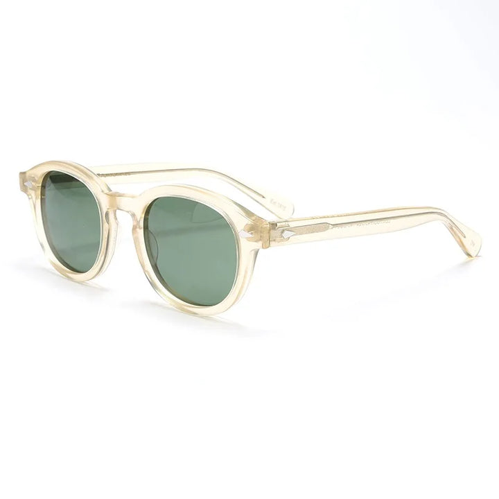 Polarized Sunglasses Vintage Round Acetate Frame Summer 2026 Driving Glare Reduction Gift Idea