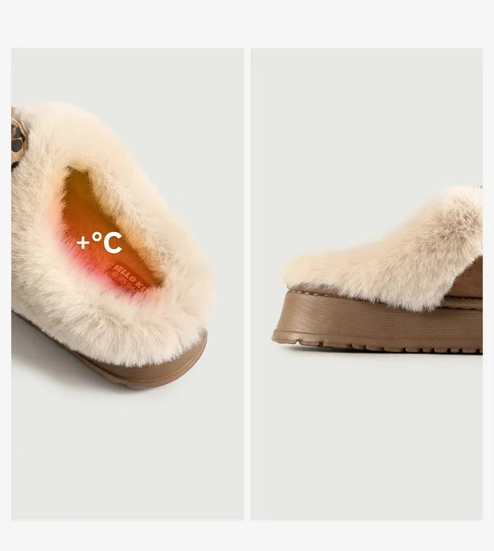 HK Plush Winter Slippers for Women