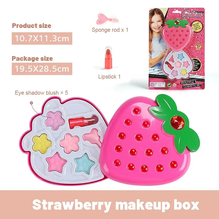 Princess Makeup Toy Set for Kids - Pretend Play Cosmetics with Lipstick &amp; Eyeshadow for Parties