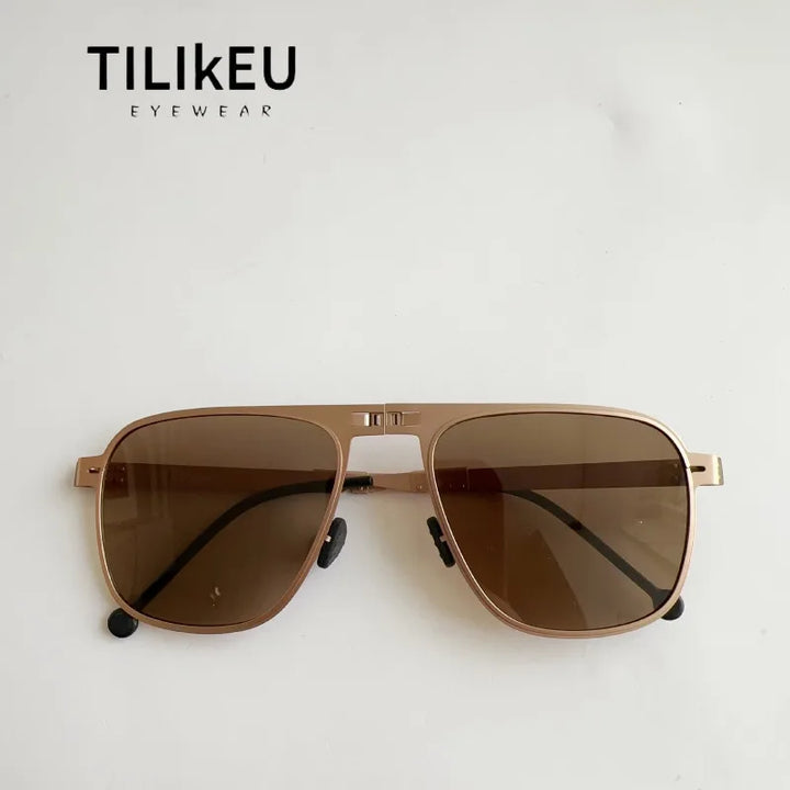 Sunglasses Polarized Pilot Style Foldable Steel Frame UV400 Protection for Driving and Fishing Summer 2026
