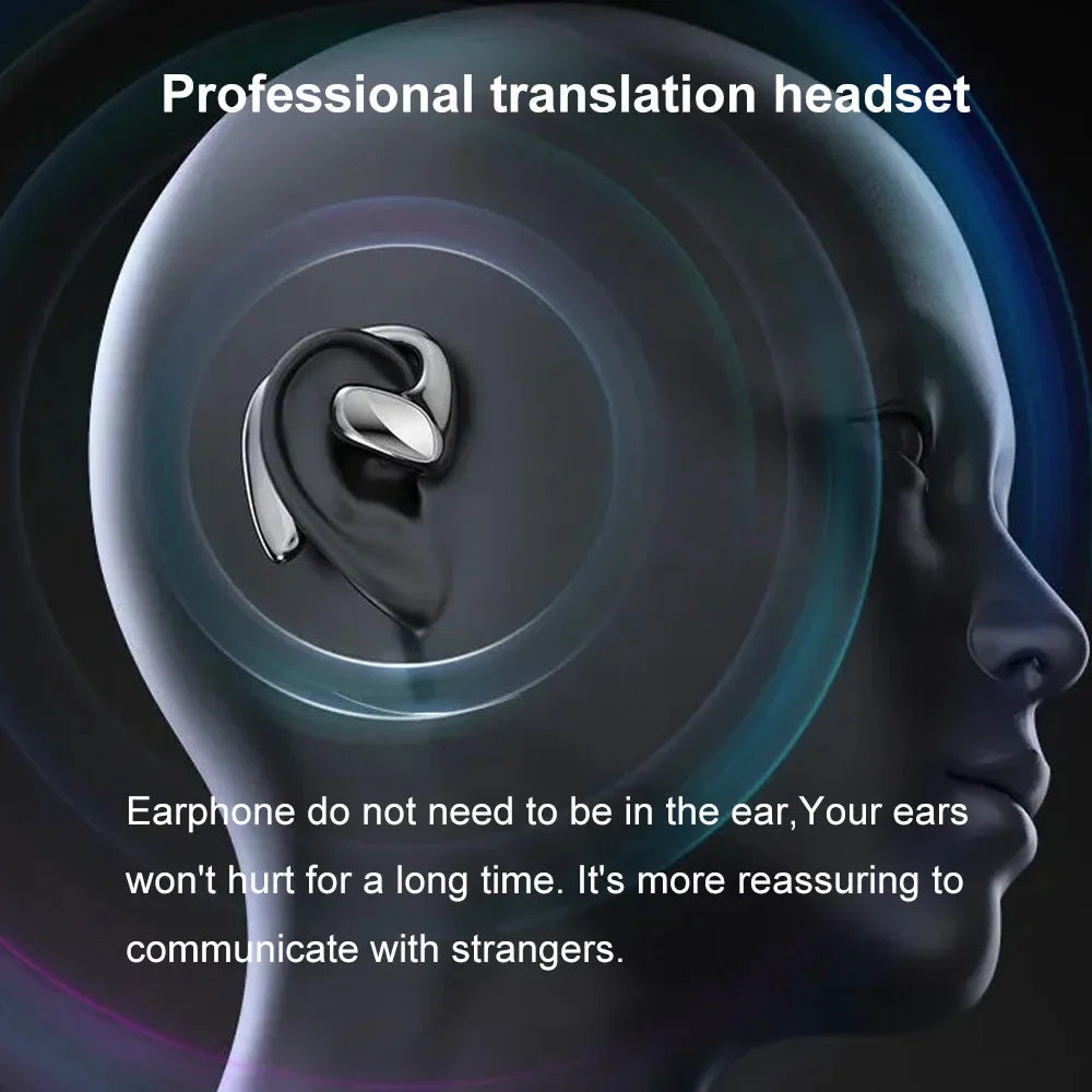 M8 Translator Earbuds - 144 Language Two-Way Device, 97% Accuracy, Music &amp; Calling Support
