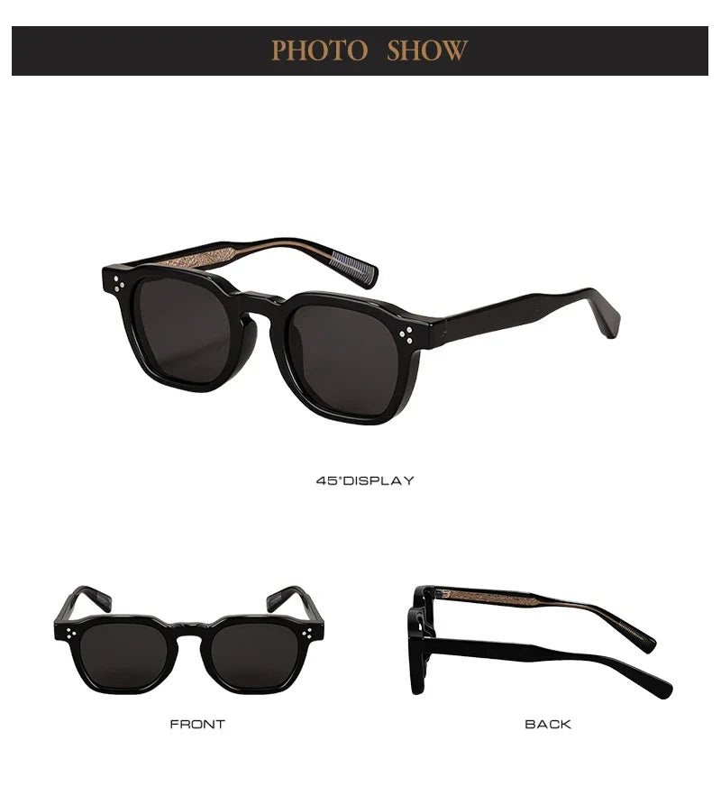 Sunglasses TR90 Frame Retro Rivets Style Unisex Polarized UV400 Summer 2026 Gift Idea