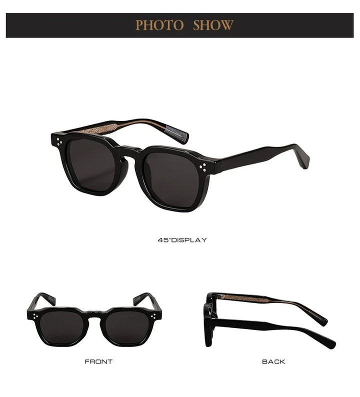 Sunglasses TR90 Frame Retro Rivets Style Unisex Polarized UV400 Summer 2026 Gift Idea