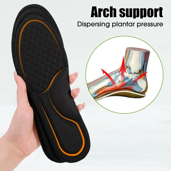 Memory Foam Orthopaedic Insoles 12 Pack Antibacterial Plantar Fascia Insole