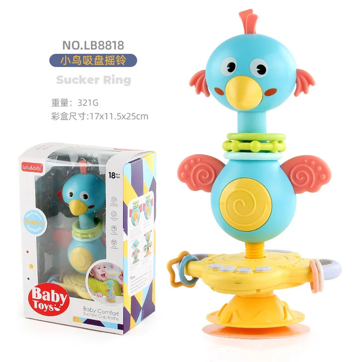 Baby Soothing Rattle Suction Cup Newborn Sensory Toys