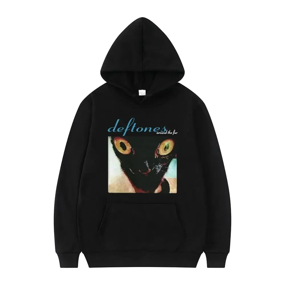 Oversized Unisex Hoodie - Retro Punk, Polyester, Street