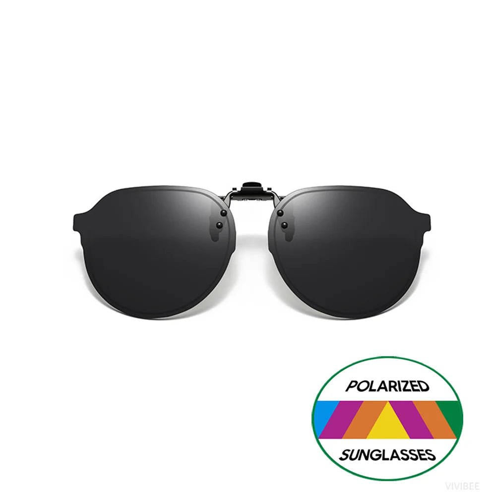 Clip-On Sunglasses Polarized UV400 Flip Up Clip Night Vision Clip Universal Goggles For Driving And Fishing Summer 2026