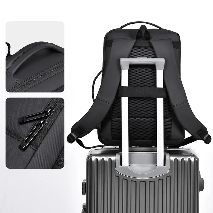 Travel Backpack Expandable Unisex Laptop And Business Style Fall 2026 Travel Companion