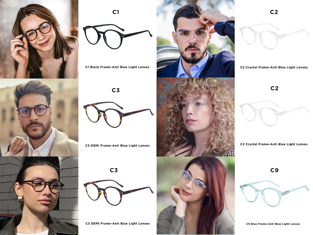 Blue Light Blocking Reading Glasses Presbyopic Computer Eyewear Anti-Glare Diopter 0 To 4.0 Back To School 2026