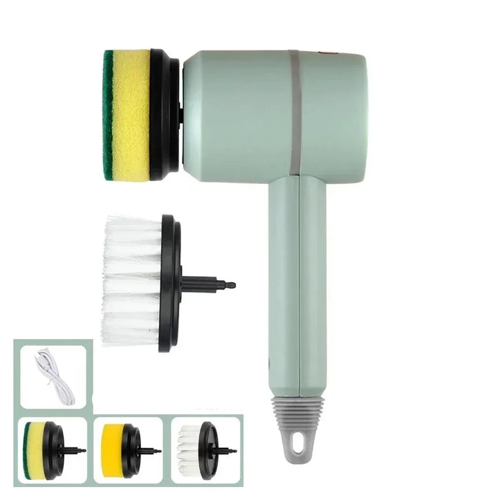 Wireless Electric Cleaning Brush USB Rechargeable Scrubber for Kitchen and Bathroom Cleaning, 3 Speed Professional Tool