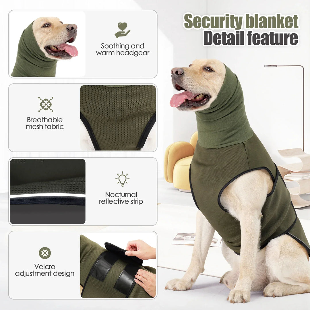Dog Anxiety Vest Calming Coat TikTok Viral All Seasons Thunder and Fireworks Relief For Pets