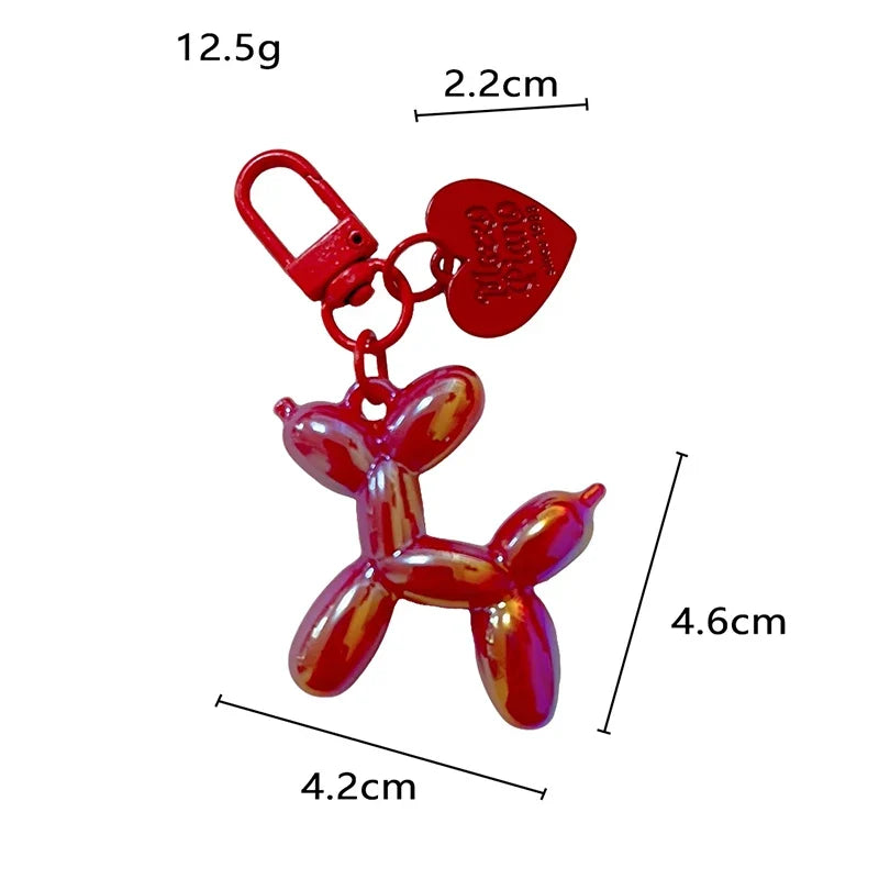 Balloon Dog Keychain Resin Cute Bag Pendant Fall 2025 Gift