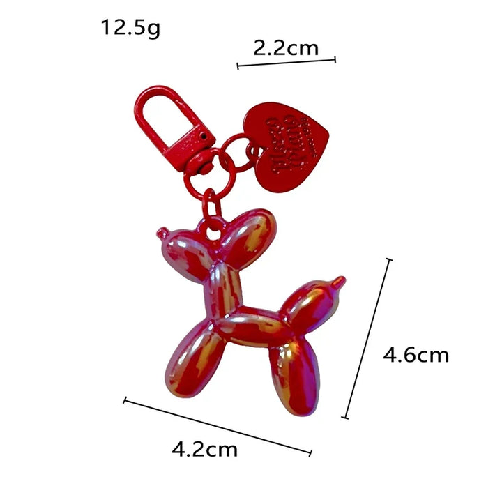 Balloon Dog Keychain Resin Cute Bag Pendant Fall 2025 Gift