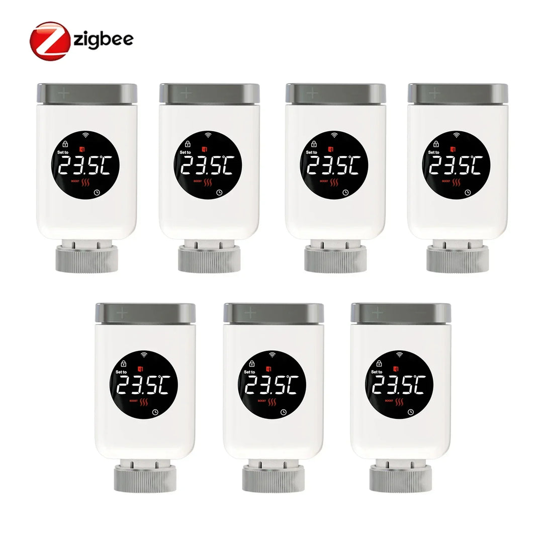 Smart Thermostat Radiator Valve TRV With WiFi ZigBee App Remote Control Energy Saving Fall 2025