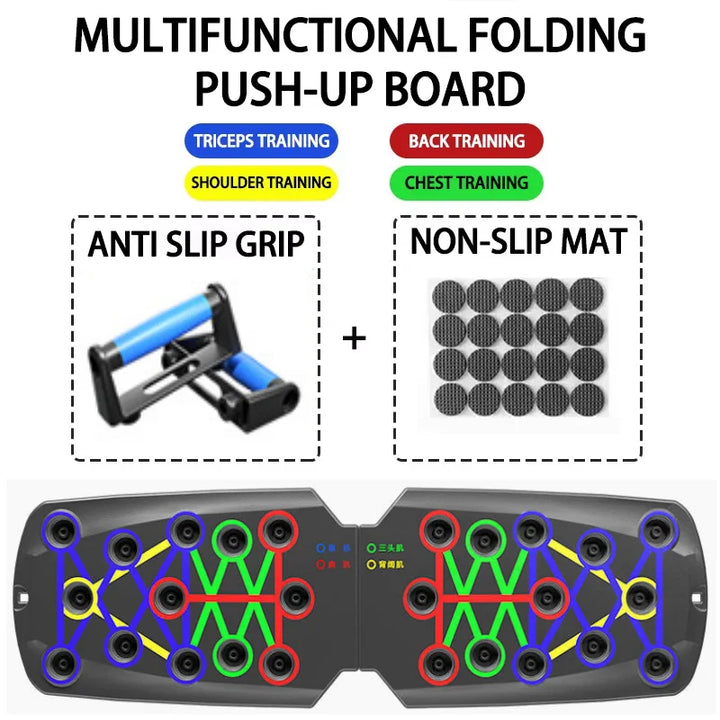 Push Up Board Foldable 28 Modes Home Workout Trainer