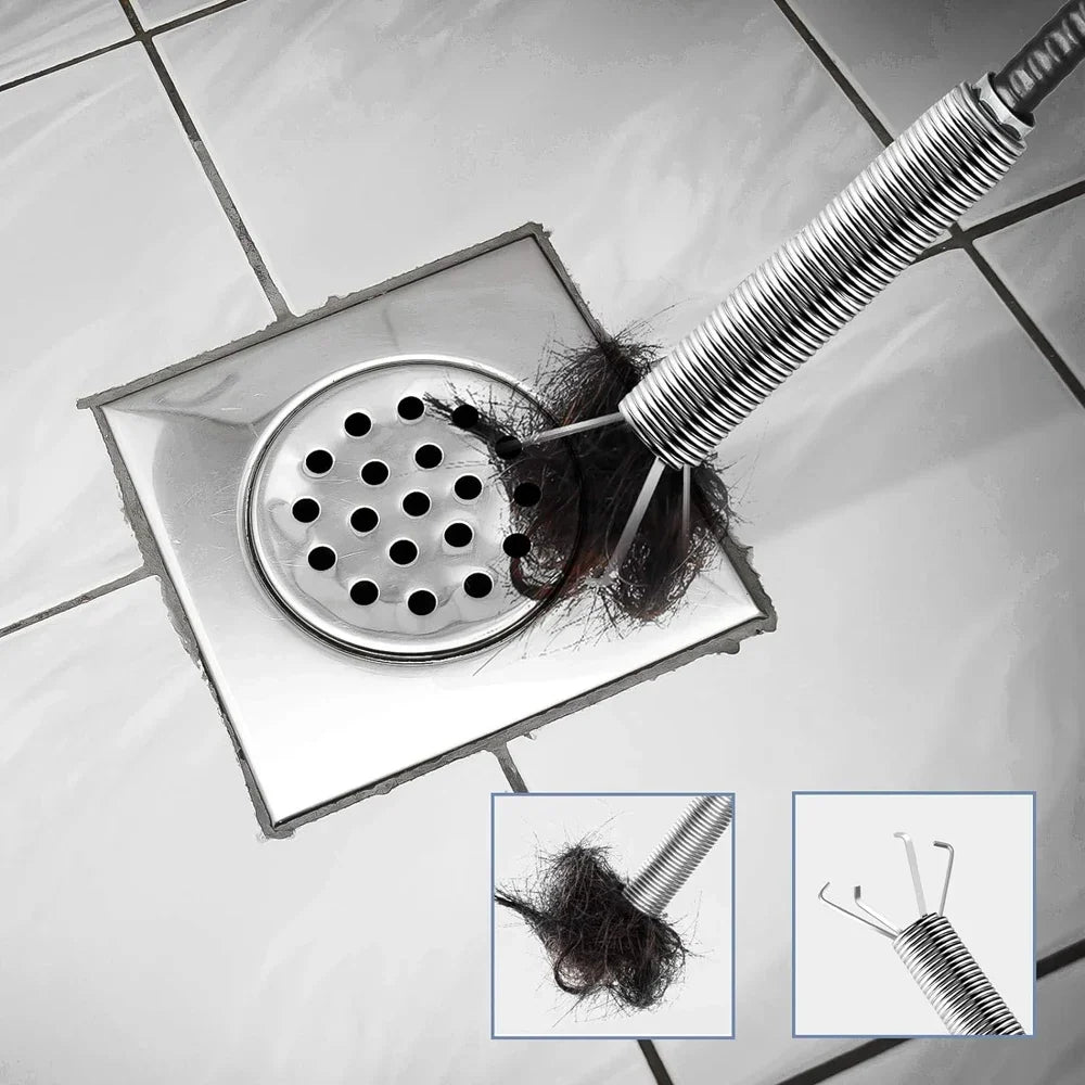 Drain Snake 22.5 Inch Flexible Sink Auger Kitchen Clog Remover Hair Debris Eco Friendly Home Repair Fall 2026