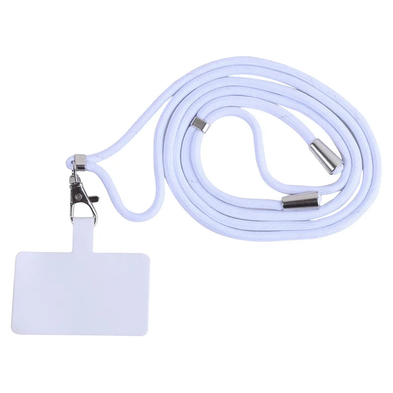 Adjustable Detachable Phone Lanyard with Card Holder &amp; Carabiner - 13 colours, Nylon Strap Accessory