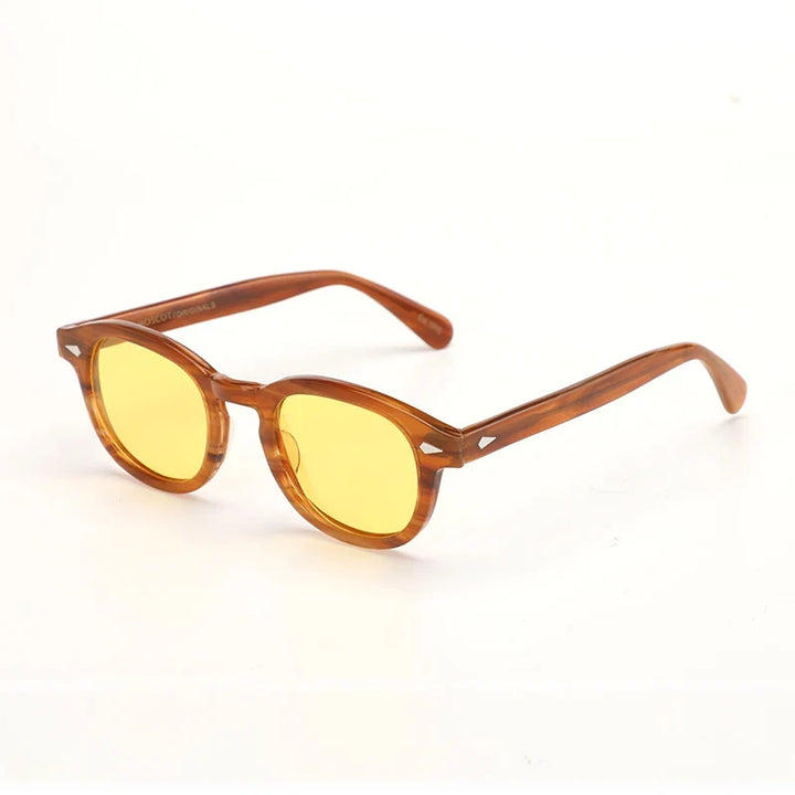 Polarized Sunglasses Vintage Round Acetate Frame Summer 2026 Driving Glare Reduction Gift Idea