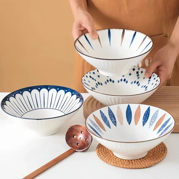 Ramen Bowl 8 Inch Porcelain Japanese Noodle Bowl Large