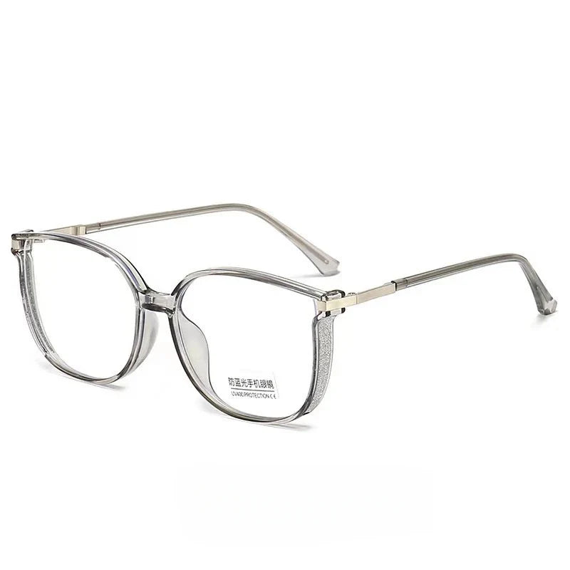 Blue Light Blocking Glasses Big Frame Eyewear Summer 2026 Trend Ultra Light Alloy Frame All Day Comfort